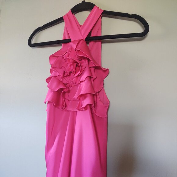 🫦ROSETTE Fuschia Rose Bow-Blouse by EXPRESS Size S - Picture 2 of 9